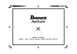 Ibanez Tone Blaster Xtreme TBX15 Owner'S Manual preview