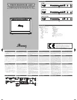 Preview for 1 page of Ibanez Troubadour 225 Owner'S Manual