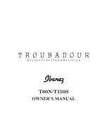 Ibanez troubadour T80N Owner'S Manual preview