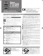 Preview for 1 page of Ibanez TS9B bass tube screamer Owner'S Manual