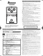 Предварительный просмотр 1 страницы Ibanez Tube Screamer TS808HW Owner'S Manual