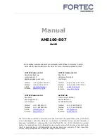 IBASE Technology AMS100-807 Manual preview
