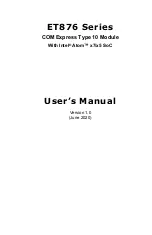 Предварительный просмотр 1 страницы IBASE Technology ET876 Series User Manual