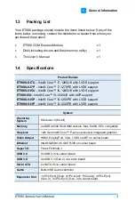 Preview for 9 page of IBASE Technology ET980 Series User Manual