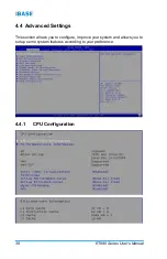Предварительный просмотр 44 страницы IBASE Technology ET980 Series User Manual