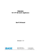 Предварительный просмотр 1 страницы IBASE Technology FWA6504 User Manual