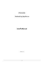 IBASE Technology FWA8108 User Manual preview
