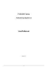 Preview for 1 page of IBASE Technology FWA8208 Series User Manual