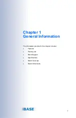 Preview for 9 page of IBASE Technology IB811F Series User Manual