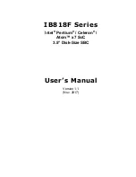 IBASE Technology IB818F Series User Manual preview