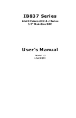 Предварительный просмотр 1 страницы IBASE Technology IB837 Series User Manual