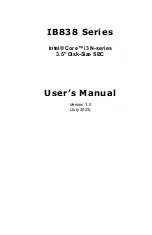 IBASE Technology IB838 Series User Manual preview