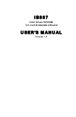 Предварительный просмотр 1 страницы IBASE Technology IB887 User Manual