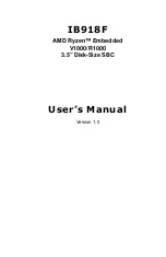 Предварительный просмотр 1 страницы IBASE Technology IB918 User Manual