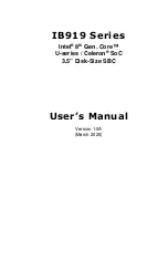 Предварительный просмотр 1 страницы IBASE Technology IB919 Series User Manual