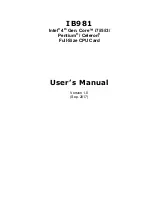 Предварительный просмотр 1 страницы IBASE Technology IB981AF-C226 User Manual