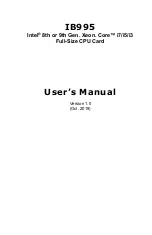 Предварительный просмотр 1 страницы IBASE Technology IB995 User Manual