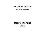 IBASE Technology IBQ800 Series User Manual предпросмотр