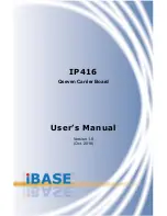 IBASE Technology IP416 User Manual preview