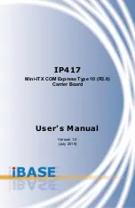 Предварительный просмотр 1 страницы IBASE Technology IP417 User Manual