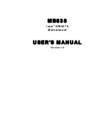 Предварительный просмотр 1 страницы IBASE Technology MB835 User Manual