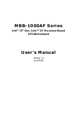 Предварительный просмотр 1 страницы IBASE Technology MBB-1000AF Series User Manual