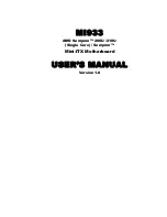 Preview for 1 page of IBASE Technology MI933 User Manual