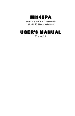 Preview for 1 page of IBASE Technology MI945PA User Manual