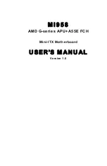 IBASE Technology MI958 User Manual preview