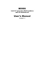 Предварительный просмотр 1 страницы IBASE Technology MI990 User Manual