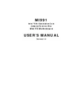 Preview for 2 page of IBASE Technology MI991 User Manual