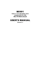 Preview for 1 page of IBASE Technology MI991AF User Manual