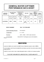 Предварительный просмотр 2 страницы IBC Water AS14100MP-CL Installation & Operating Instructions Manual