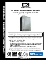 Предварительный просмотр 1 страницы IBC DC 15-95 Installation And Operating Instructions Manual