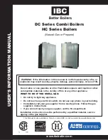 Preview for 1 page of IBC DC Series User'S Information Manual