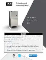 Preview for 1 page of IBC EX Series Installation And Operating Manual