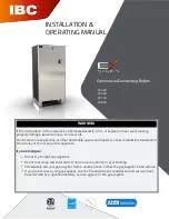 Preview for 1 page of IBC EX Series Installation & Operating Manual