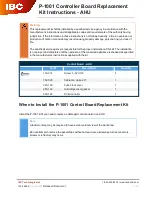 Preview for 1 page of IBC P-1001 Instructions