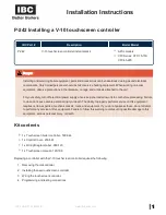 Preview for 1 page of IBC P-242 Installation Instructions