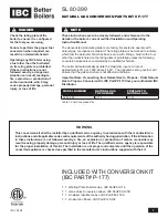 IBC SL 80-399 Instruction Manual preview