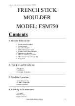 Предварительный просмотр 2 страницы IBE FSM750 Instruction Manual