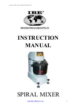 Предварительный просмотр 1 страницы IBE KL100 Instruction Manual