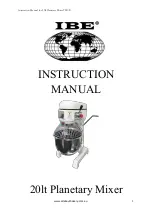 IBE TF20B Instruction Manual preview