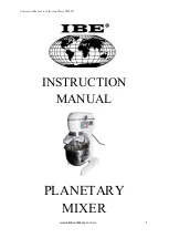 IBE TM20B Instruction Manual preview