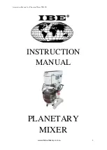 IBE TM60B Instruction Manual preview