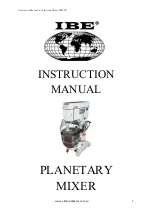 Preview for 1 page of IBE TM90B Instruction Manual