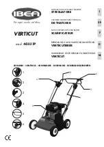 Предварительный просмотр 1 страницы IBEA 4033TP User And Maintenance Manual