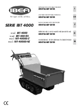 IBEA IBT 4000 Series User And Maintenance Manual preview