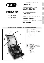 IBEA TURBO 70 IB-2750 User And Maintenance Manual предпросмотр