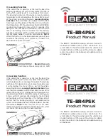 iBeam TE-BR4PSK Product Manual preview
